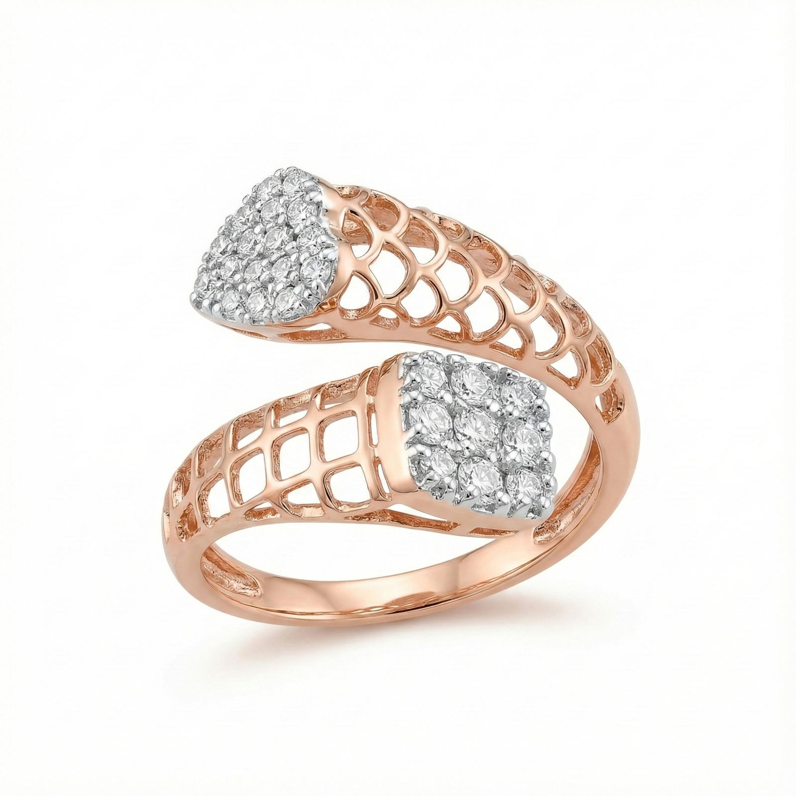 Twist Aura Diamond Designer Ring