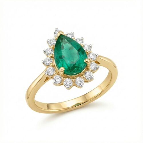 Emerald Royal Teardrop Ring