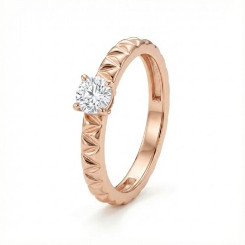 Eternal Solitaire Rose Gold Diamond Ring