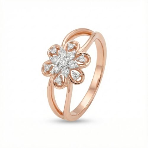 Petal Bloom Diamond Cluster Ring