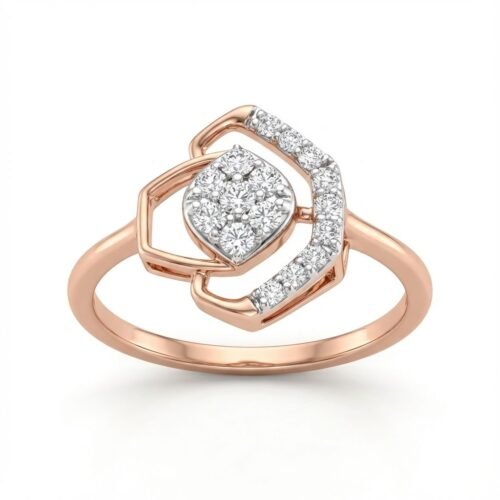 Aurora Cushion Halo Diamond Ring