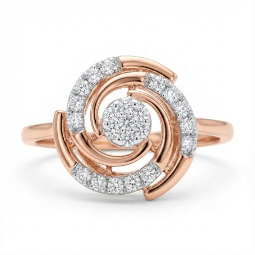 Celeste Spiral Diamond Ring