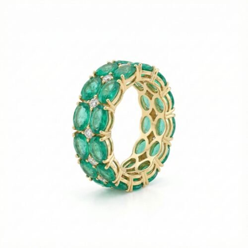 Emerald Majesty Full Eternity Ring