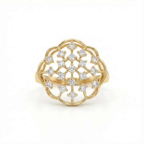 Imperial Bloom Diamond Filigree Ring