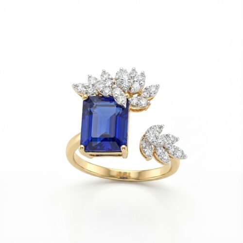 Royal Sapphire Luxe Statement Ring