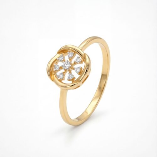 Floral Embrace Diamond Ring