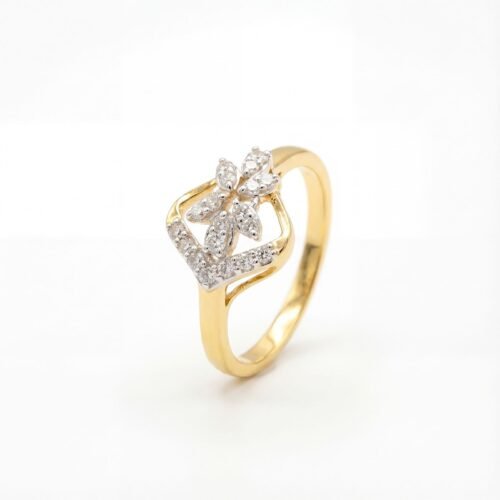 Crystal Bloom Diamond Designer Ring