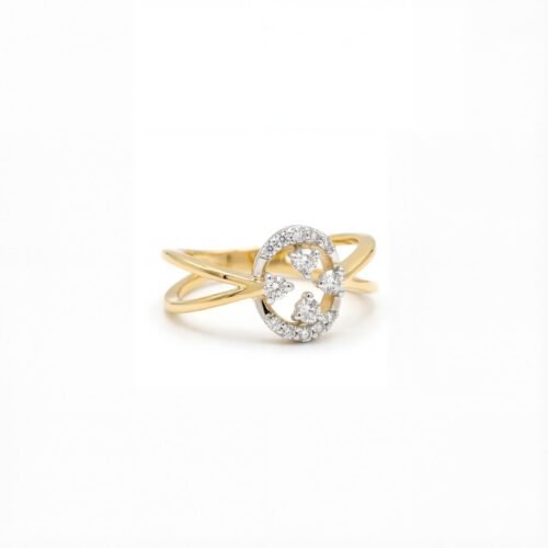 Diamond Orbit Infinity Ring