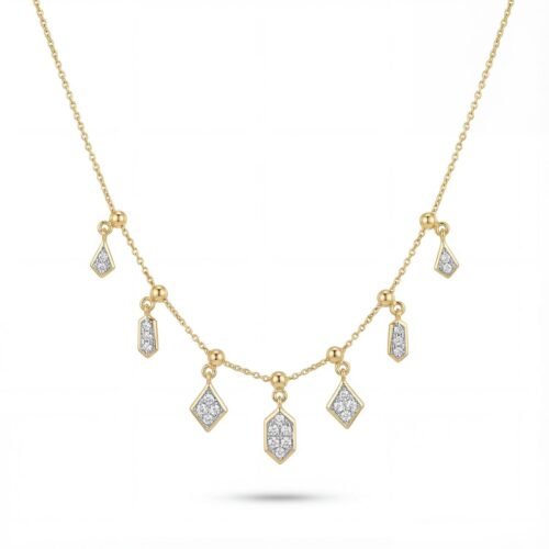 Starlit Drops Diamond Necklace