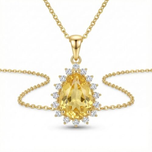 Golden Sunshine Halo Pendant