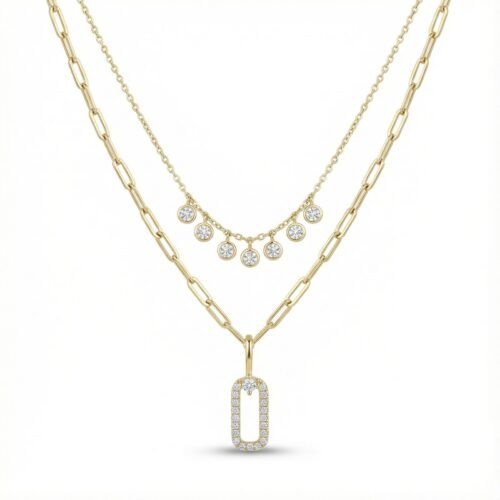 Aurora Luxe Layered Diamond Necklace
