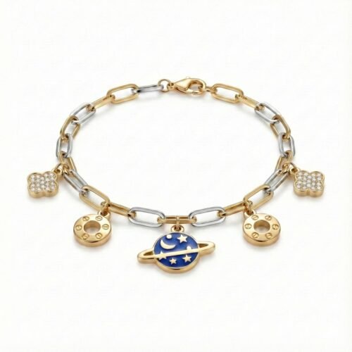 Cosmic Charm Galaxy Bracelet