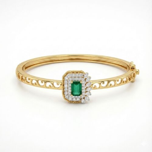 Emerald Majesty Diamond Bangle
